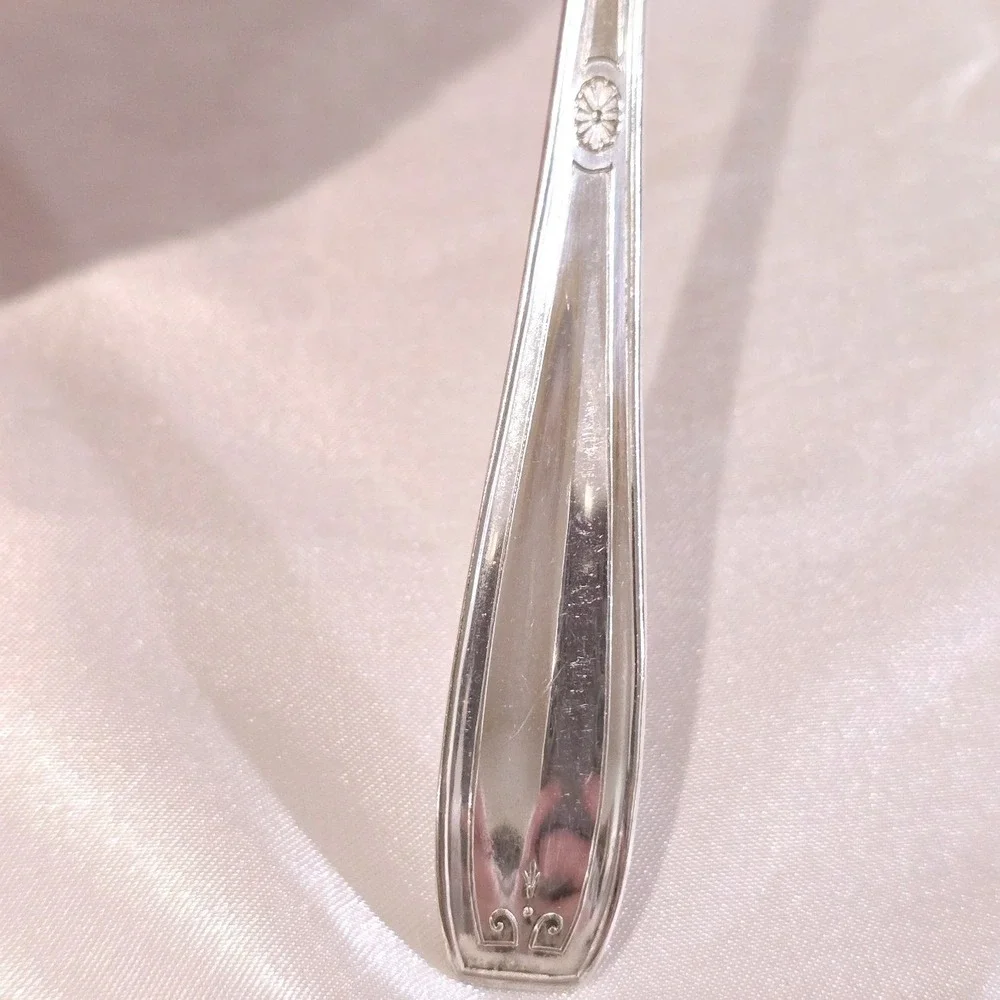 Vintage 1940 National Silver Co Intermezzo XTRA Plate 9 Iced Tea Spoons Lot